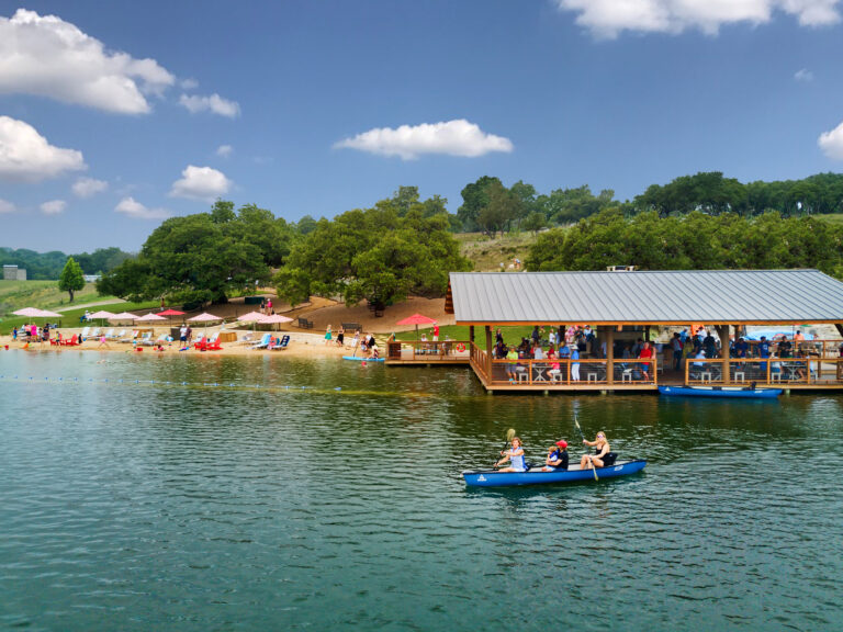 Canoeing on the lake