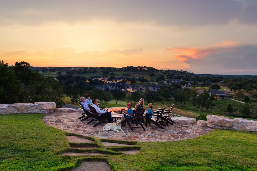 Family at Firepit